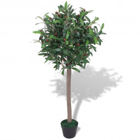 Fake Plant Green and red Plastic leaves and fruits 47.2...