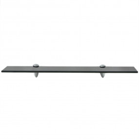 Floating Shelf Black Tempered glass Standard Wall mount...