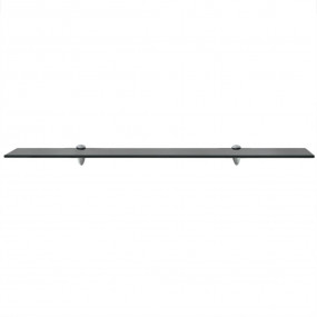 Floating Shelf Black Tough Glass 35.4 x 3.9 in Floating...