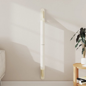 Wall-mounted Cat Scratching Post Brown Sisal and Plywoo...