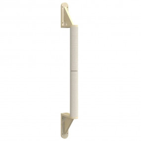 Wall-mounted Cat Scratching Post Natural Brown Sisal, P...