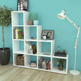 Display Shelf White Melamine faced engineered wood Larg...