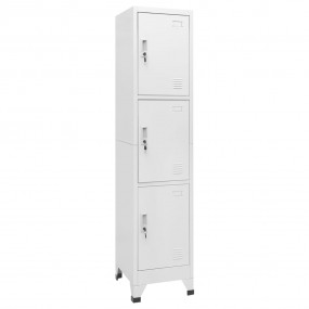 Locker Cabinet Gray Steel 70.9 in Locker Cabinet Rectan...