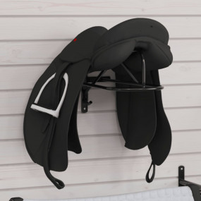 Saddle Rack Black Powder-coated iron Compact Portable