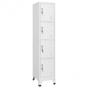 Locker Grey Steel Medium Cabinet Rectangular Industrial