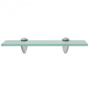 Floating Shelf Clear Tempered glass, Zinc alloy 11.8 x ...