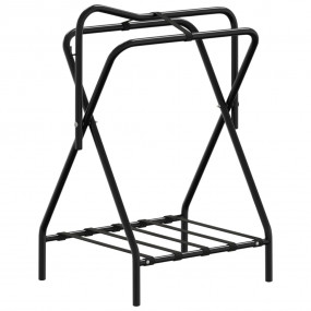 Saddle Rack Black Powder-coated steel Compact Foldable