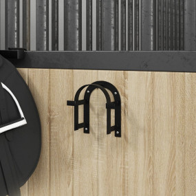 Bridle Hanger Black Powder-coated iron Wall mounting