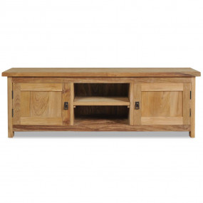 TV Cabinet Brown Solid teak Medium TV Cabinet Rectangul...