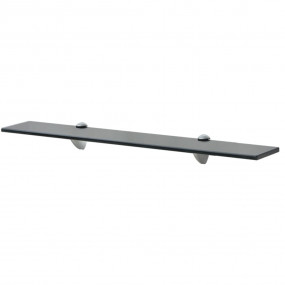 Floating Shelf Black Tempered safety glass and zinc all...