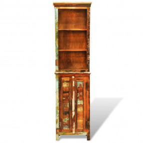 Book Shelf Multicolor reclaimed wood Reclaimed solid wo...