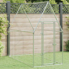 Chicken Cage Silver Galvanized steel 78.7 x 39.4 x 74.8...