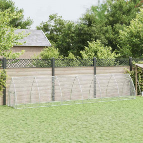 Chicken Cage Silver Galvanized Steel Large  Durable