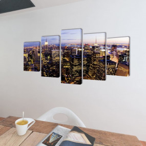 Canvas Painting Multicolored Canvas, Wood Large Decorat...