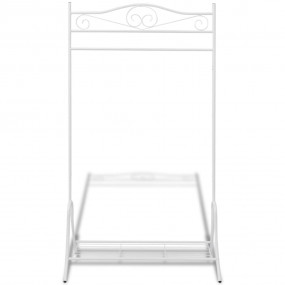 Clothing Rack White Steel 35.4 x 17.3 x 68.5 in Decorat...