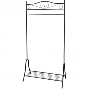 Clothing Rack Black Steel 68.5 in height, 35.4 in lengt...