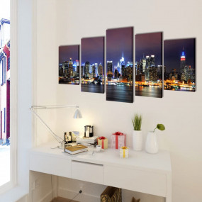Canvas Painting Colorful Wood frame and waterproof canv...