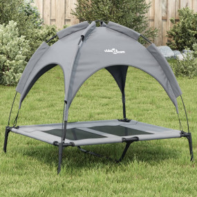 Dog Bed Anthracite 600D Oxford fabric, powder-coated st...