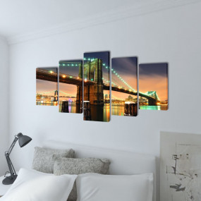 Canvas Painting Multicolored Canvas, Wood Large Wall mo...