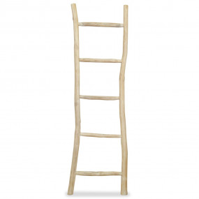 Towel Ladder Natural Teak 17.7 x 59.1 in Durable Towel ...