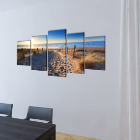 Canvas Painting Multicolor Canvas, Wood 39.4 x 19.7 in