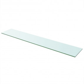 Glass Panel Clear Tempered Glass 43.3 x 7.9 in Durable