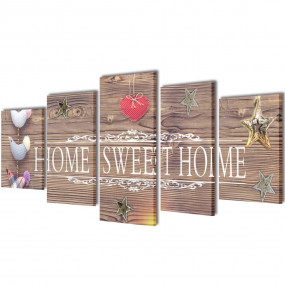 Canvas Painting Multicolor Wood, Canvas Large Decorativ...