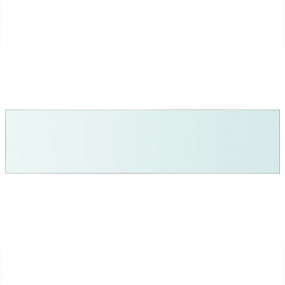 Glass Panel Clear Tempered Glass 43.3x9.8 in Glass Shel...