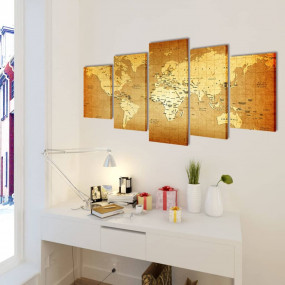 Canvas Painting Multicolor Wood frame Large Decorative ...