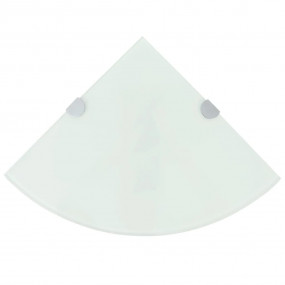 Corner Shelf White Tempered glass Small Corner Shelf Tr...