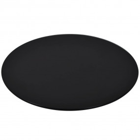 Table Top Black Tempered Glass 27.6 in diameter Round M...