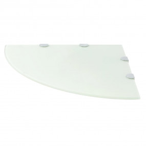 Corner Shelf White Tempered safety glass Medium Corner ...