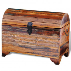 Storage Chest Multicolor Reclaimed multicolor solid woo...