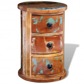 Storage Cabinet Multicolored Reclaimed solid wood, Iron...