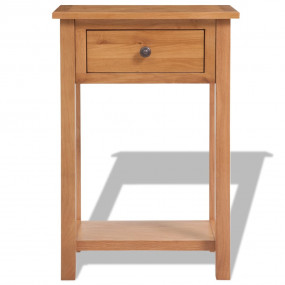 Console Table Brown Solid oak Compact Storage Console T...