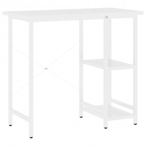Computer Desk White MDF 31.5 x 15.7 x 28.3 in Durable