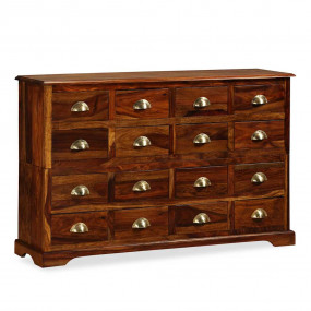 Chest Of Drawers Brown Solid Sheesham Wood Medium