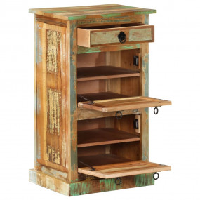 Shoe Cabinet Multicolor Solid reclaimed wood Medium Sho...