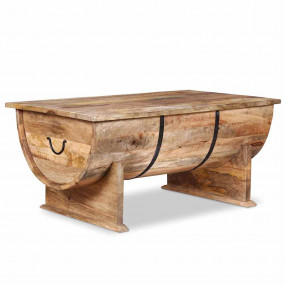Coffee Table Brown Solid mango wood Medium Coffee Table