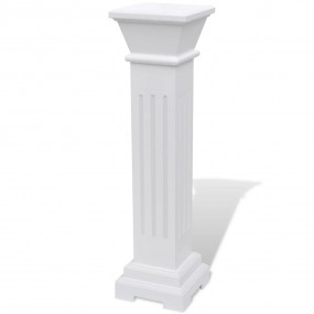 Plant Stand Antique White MDF 26 in tall Decorative Det...