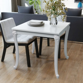 Imag:Kitchen Table High gloss white MDF top, plastic legs Medium