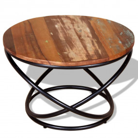 Coffee Table Multicolored Solid reclaimed wood top and ...