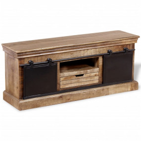 TV Cabinet Multicolor Solid mango wood 43.3 x 11.8 x 17...