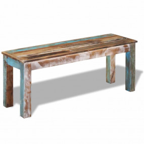 Bench Multicolored Solid reclaimed wood Medium Durable