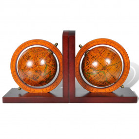 Bookend Brown MDF Medium Decorative Inlays Bookend Book...