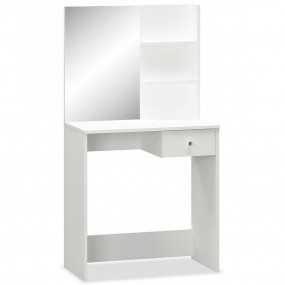 Dressing Table Matte White Engineered wood, PVC edges, ...