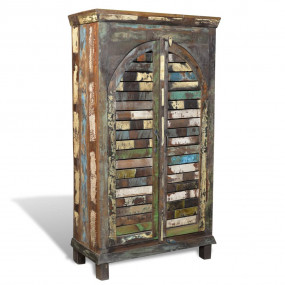 Bookshelf Multicolor Reclaimed solid wood with iron han...