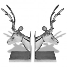 Bookend Silver Aluminum Medium Decorative Inlays Booken...