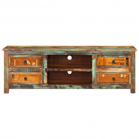 TV Stand Multi-color Reclaimed solid wood Standard TV S...