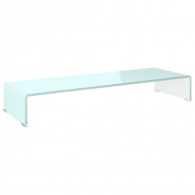 TV Stand Green Tempered Glass Large Modern Simply Styli...